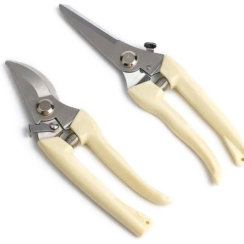 Sécateur à lame dérivante en acier SK5 de qualité supérieure - Ensemble d'outils de jardin ergonomiques, antidérapants et légers pour la taille et la récolte