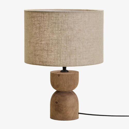 Lampe De Table En Bois De Manguier Diniz ¿15 Cm