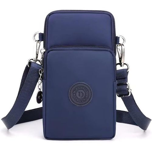 Wqs-Petit Sac Téléphone Portable Femme Sacs Bandoulière Crossbody Pochette Brassard De Sport De Course À Pied Bande Running Armbag Universel Pour Iphone 14 13 11 Samsung Xiaomi Bis Zu 7.5" Bleu