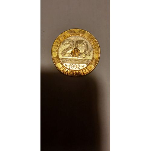 20 Francs Mont Saint Michel 1992 Variante 4 Séries Cannnelures V Ouvert. Rare -