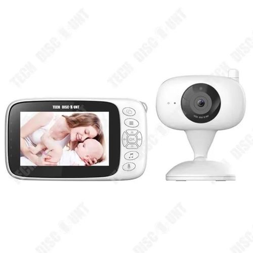 Td® Appareil Soins Pour Bébé Écran Haute Définition De 4,3 Pouces Caméra À Liaison Sans Fil 2,4 Moniteur De Vision Nocturne Infrarou
