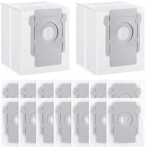 16 sacs pour aspirateur iRobot Roomba i7/i7+/i7 Plus 13+/i3 Plus /i4+/i6+/ i6 Plus /i7/i7+ i7 Plus/i8 18+/j7 j7+/S9/s9+ s9 Plus Sacs à poussière pour iRobot Roomba i7 Aspirateur