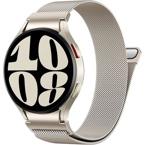 Bracelet En Métal Compatible Avec Bracelet Samsung Galaxy Watch 7 6 5 4 44mm 40mm/Watch 6 Classic 47mm 43mm/Watch 5 Pro 45mm/Watch 4 Classic/Fe, Sangle Magnétique En Un Clic, Lumiè[Sho430230]