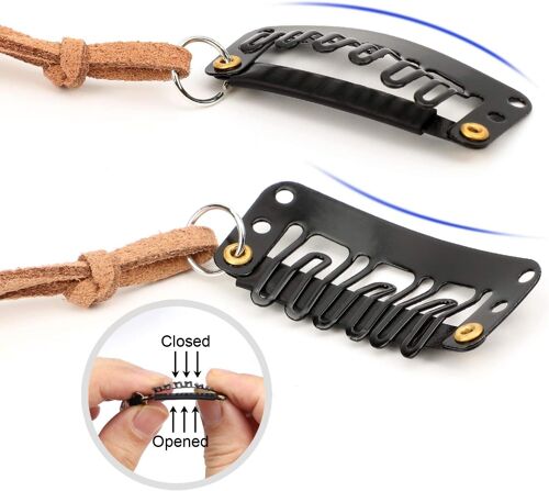 6 Pièces Pinces À Cheveux Plumes, Extensions De Cheveux Bohème & Indien, Boho Hippie Plume Festival Chapeaux Cosplay Accessoires Coiffure, Plume Accessoires Cheveux - Style De Perle