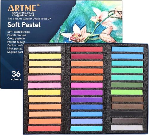 Mevronisshop-Pastels Tendres 36pcs, Couleurs Vives Assorties, Idéaux Pour L'art, L'artisanat Et Les Croquis