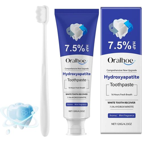 Kalanka-Hydroxyapatite Dentifrice, Dentifrice Hydroxyapatite, Dentifrice Sans Fluorure, Dentifrice Blanchissant, Dentifrice De Nettoyage En Profondeur, Élimine Les Taches Dentaires Blanc