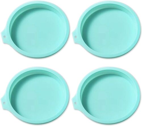 4 Pack Air Fryer Egg Moulds 4 Inch Air Fryer Accessories Hamburger Rolls Baking Molds Non Stick Fried Egg Muffin Sandwich Bakeware Bakeware