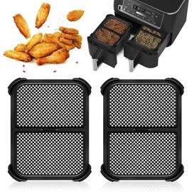 SUBZONAL-Grille Anti Eclaboussure, Grille Anti Projection Compatible avec Ninja Foodi AF400EU & AF451EU, 2 Pcs Réutilisable Silicone Anti Eclaboussure pour Prévient Eclaboussures Graisse Protection A