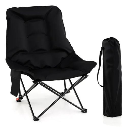 Chaise De Jardin Extérieur Portable Costway, Tissu Oxford Dossier Réglable À 2 Niveaux Poche Latérale Sac De Transport,Charge 150kg