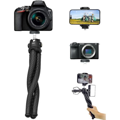 Flexible Smartphone Tripod with 360° Rotation Mini Camera Tripod for Canon EOS M50 M6 R7 R10 G7X Sony ZV-1F ZV-1 ZV-E10 RX100 A6100 A6400 A6700 Fujifilm X-T5 and Others and iPhone