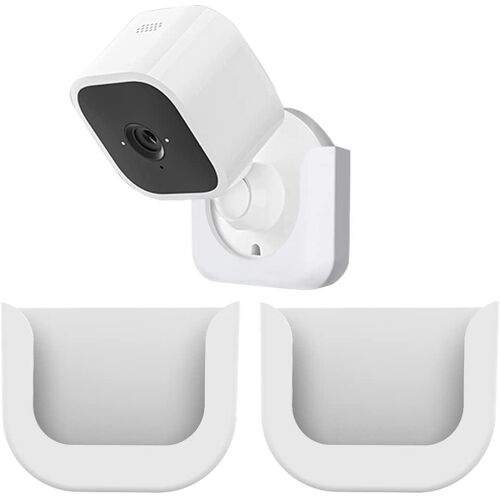 Blink Mini Camera Wall Mount, 2 Pack Window Bracket with Strong Adhesive Tape, Compatible with Blink Mini Indoor Cameras, Easy to Install, No Screws, Tape