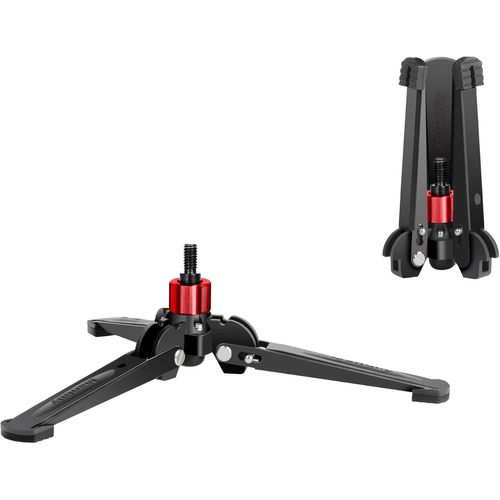 Mini Tripod for Monopods, 9.5mm Screw Desktop Tripod with Three Legs, Monopod Stand, Travel for DSLR Camera, Camcorder, 20° Tilt and 360° Rotation