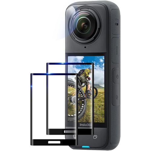 FitStill Optical Tempered Glass Screen Protector for Insta 360 X5/X4 Action Camera, 9H Hardness, Anti-Oil, Anti-Smudge, Anti-Fingerprint, Anti-Bubble, Anti-Shatter Accessories X5