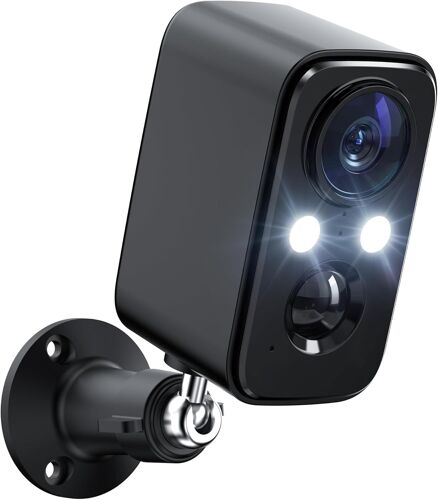 Wireless Outdoor WiFi Surveillance Camera: 2K Indoor Camera on Batteries ¿ Homekit Alarm Home Night Vision Colour ¿ SD/Cloud Storage