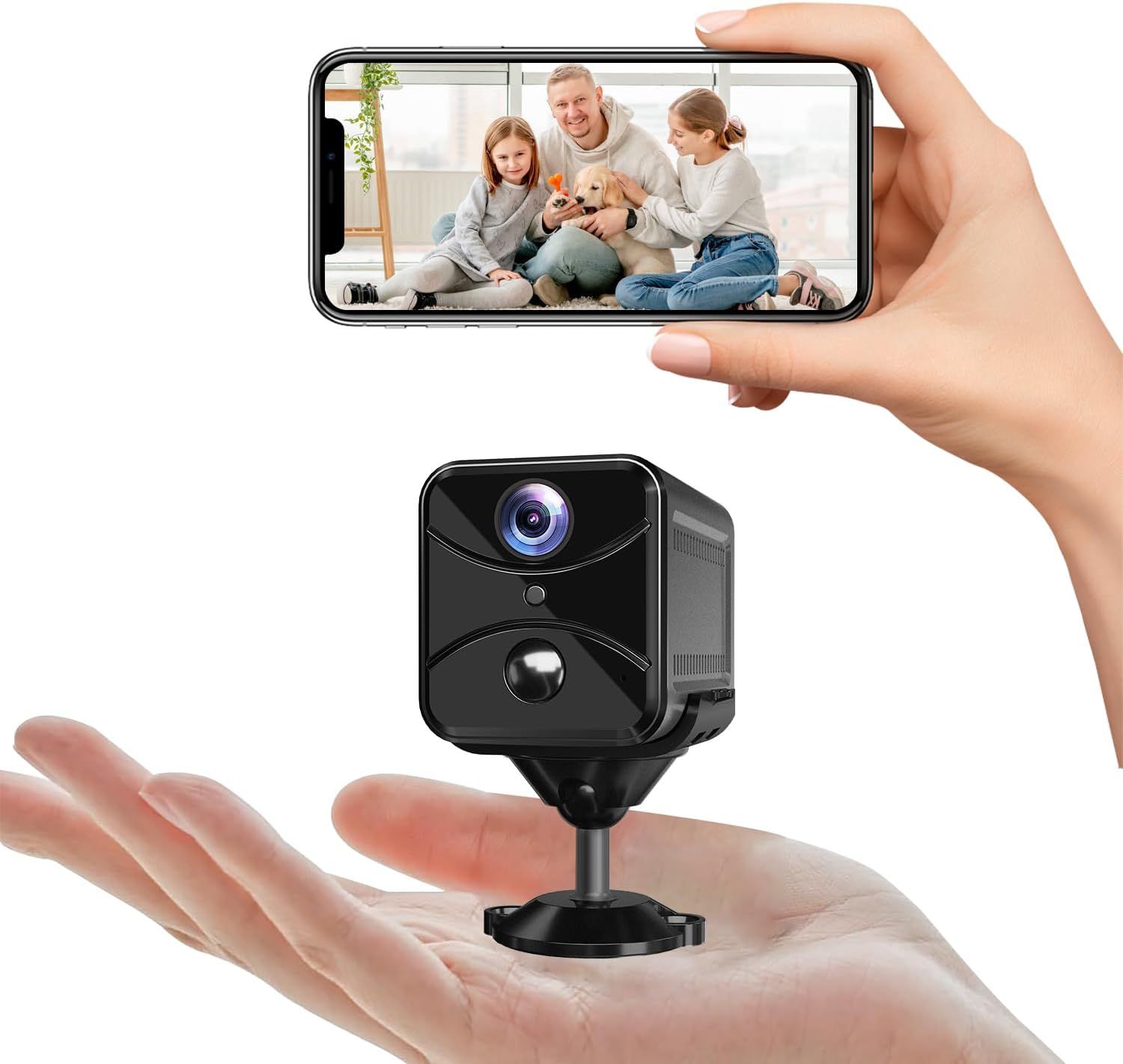 YOSOO Mini Caméra De Surveillance 2K HD Caméras Dôme Q18S 2K HD WIFI Caméra De Détection De