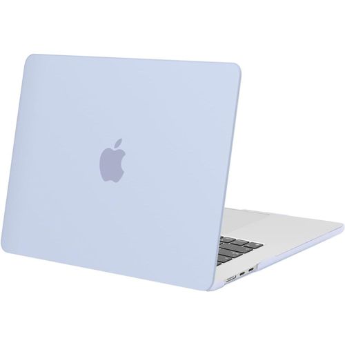 Coque Compatible avec MacBook Air 15 Pouces M4 M3 M2 A3241 A3114 A2941 avec Liquid Retina 15,3 Pouces & Touch ID,Coque Protection Rigide pour Mac Air 15 2025 2024 2023 Release,Bleu Céruléen
