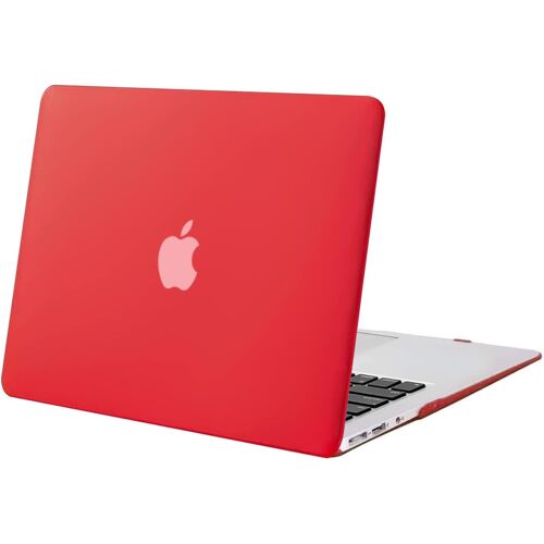 Coque Compatible avec MacBook Air 13 Pouces A1369/A1466 Ancienne Version Sortie 2010-2017, Ultra Slim Plastique Snap on Coque Rigide Compatible avec MacBook Air 13 Pouces, Rouge