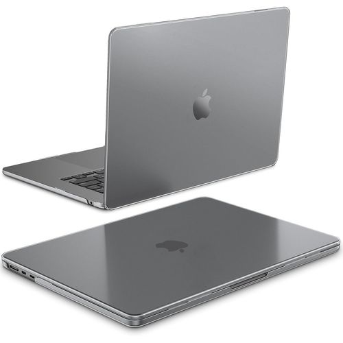 Coque Compatible avec MacBook Air 15 Pouces M4 M3 M2 (A3241/A3114/A2941, 2025/2024/2023)-[Couleur Améliorée] Coque Ultra-Fine Légère Etui Anti-Empreinte Digitale, Gris Mate