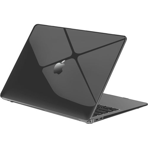 ChicSlick-Coque Ultra Fin Et Transparent Compatible Avec Macbook Air 13 Pouces M1 A2337 A2179 A1932, 2020 2019 2018, Étui Rigide En Plastique Case Pour Mac Air 13,3"" Avec Touch Id - Noir Sid[X2238]