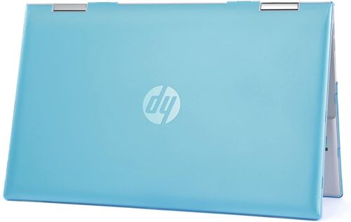 Coque Rigide Compatible avec HP 15.6" Pavilion x360 série 15-ERxxxx de Ordinateurs Portables Convertibles (Non Compatible avec d'autres Pavilion Series) ¿ Aqua
