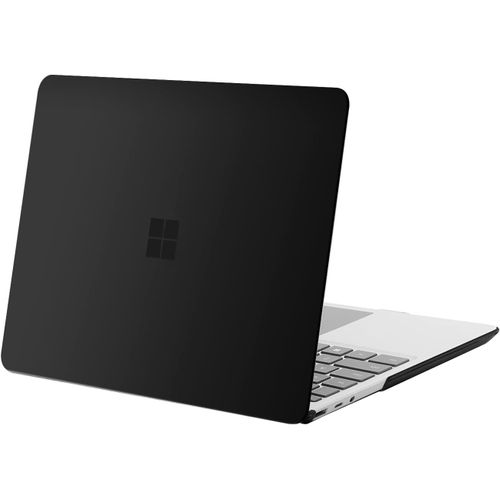 Coque Seule Compatible avec Microsoft Surface Laptop Go 3/2/1 12,4 Pouces 2023 2022 2020 Version (modèles: 2013 & 1943), Protecteur Plastique Coque Rigide, Noir
