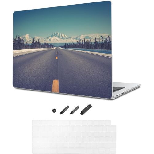 Coque Compatible avec MacBook Air 13,6 Pouces 2025-2022 Release A3240 M4 A3113 M3 A2681 M2 Chip, Motif imprimé Coque Rigide pour Ordinateur Portable pour MacBook Air 13,6 - Route panoramique