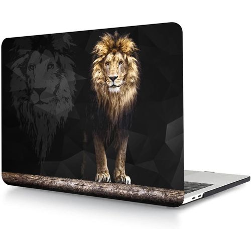 Coque Compatible avec MacBook Pro 16 Pouces 2020 2019 Version A2141 avec Touch Bar and Touch ID, Étui Rigide Protecteur en Plastique, Lion