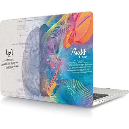Coque Compatible avec MacBook Pro 16 Pouces 2023 2021 Version M2 A2780 M1 A2485 avec Retina Display Touch ID, Étui Rigide Protecteur en Plastique, Cerveau Musical