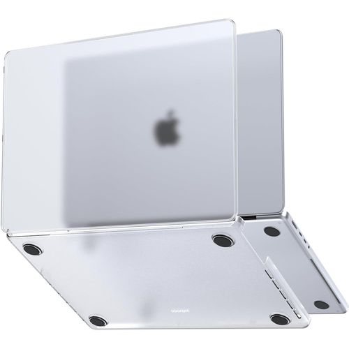 Coque de Protection Rigide pour MacBook Pro 16" M4 2024-2021 M3 M2 M1 Pro/Max [identique au MacBook Nu] Coque Rigide pour Ordinateur Portable ¿ Transparent Mat