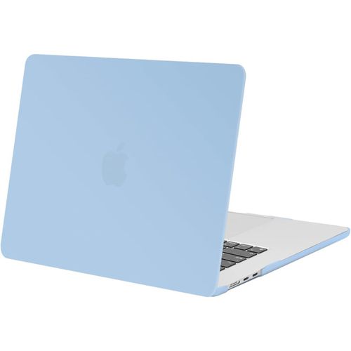 Coque Compatible avec MacBook Air 15 Pouces M4 M3 M2 A3241 A3114 A2941 avec Liquid Retina 15,3 Pouces & Touch ID,Coque Protection Rigide pour Mac Air 15 2025 2024 2023 Release,Air Bleu