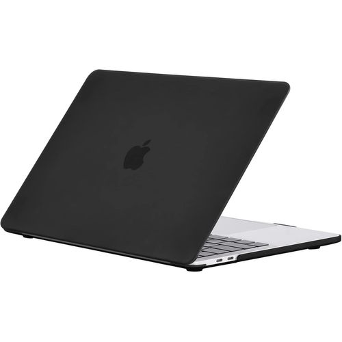 Mat Coque Macbook Pro 13 Pouces M2 M1 2022-2016 A2338 A2289 A2251 A2159 A1989 A1706, Plastique Case Rigide Étui Pour Macbook Pro 13 Avec Touch Bar - Noir Mat Transparent