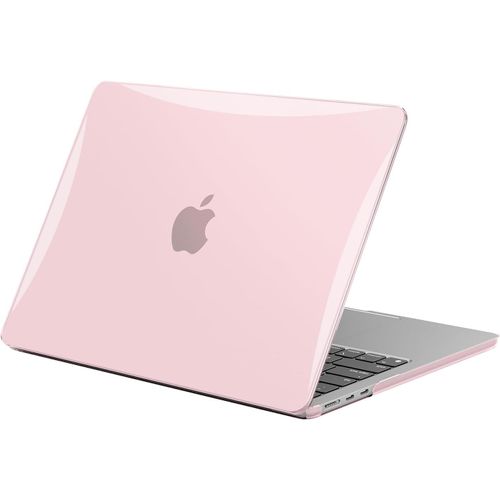 Coque Compatible avec MacBook Air 15 Pouces M4 M3 M2 A3241 A3114 A2941, 2025 2024 2023 Release avec Touch ID, Protection Étui Rigide en Plastique Anti-Rayures pour Mac 15 - Cristal Rose