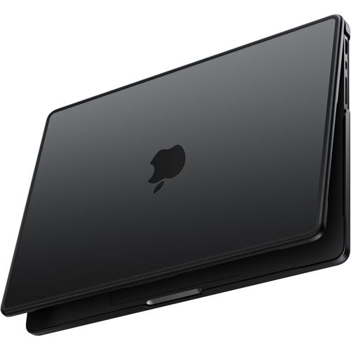 KALANKA-Coque Compatible avec MacBook Pro 14 Pouces M4 M3 M2 M1 Pro/Max 2024-2021 A3112 A3185 A3401 A2918 A2992 A2779 A2442, Cadre en TPU + Anti-Rayures Étui de Protection Rigide 14,2"", Noir Mat