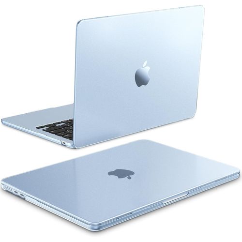 Coque Compatible avec MacBook Air 13.6 Pouces M4 M3 M2 (2025/2024/2022, A3240/A3113/A2681) - [Couleur Améliorée] Coque Ultra-Fine Légère Etui Anti-Empreinte Digitale, Bleu Ciel