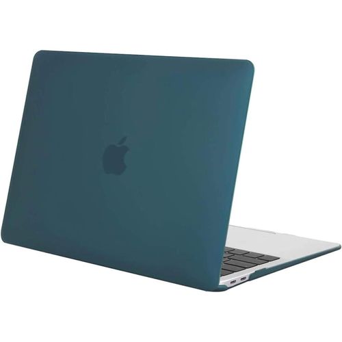 Coque Compatible avec MacBook Air 13 Pouces M1 A2337 A2179 A1932, Coque Rigide Protège Compatible avec MacBook Air 13 Pouces 2021 2020 2019 2018 Retina Display Touch ID, Sarcelle Foncé
