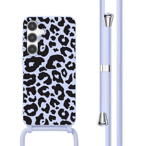 imoshion Coque design en silicone avec cordon Samsung Galaxy S24 Animal Lila