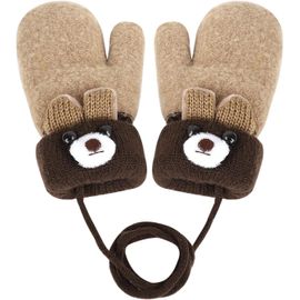 Gants Thermiques Pour Les Bébés De 0 À 3 Ans, Chunky Tricot Mitaines Au Crochet, Doux Et Chaud, Avec Des Motifs De Bande Dessinée, L'hiver, Le Snowboard, Camping, Randonnée À Vélo, Pour Les Garçons