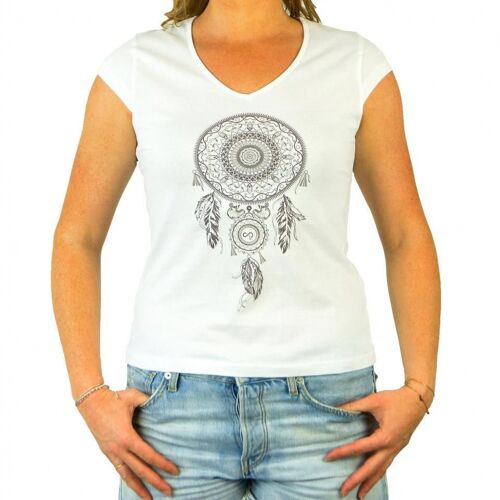 T-Shirt L Entourloop Motorcycle Pour Femme L Entourloop Motorcycle Taille S Lady Dreamcatcher / En-Tsw-Dc-Wh-S Neuf