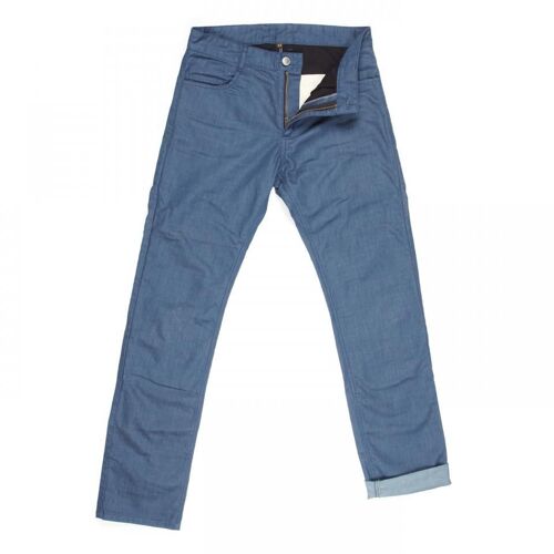 Pantalon Jean Bleu Pour Moto Route Overlap Street Pétrol Taille 48 Protection Ce