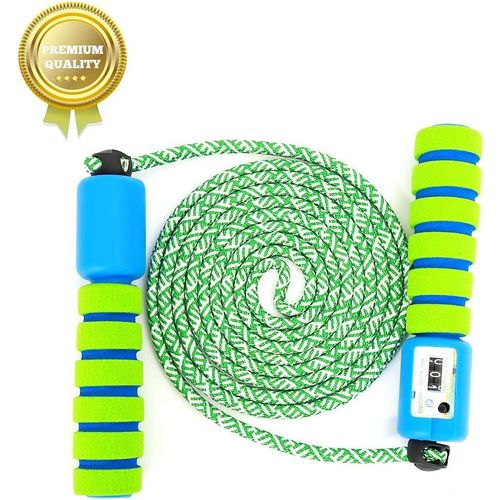 Soleil Sourire Sauter À La Corde Pour Les Enfants, Fitness, Boxe, Adultes, Hommes, Femmes, Salle De Gym Brûler Des Calories, La Vitesse De La Corde À Sauter À La Corde, La Boxe Corde À Sauter, Le Vert Avec Le Bleu