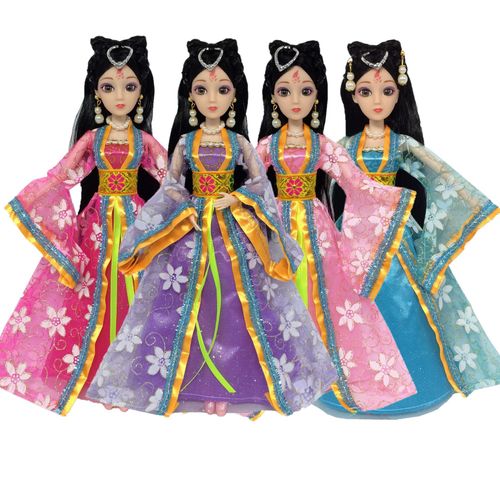 Costume de mode Barbie, 4 pièces, 4 accessoires de poupée, pour ch