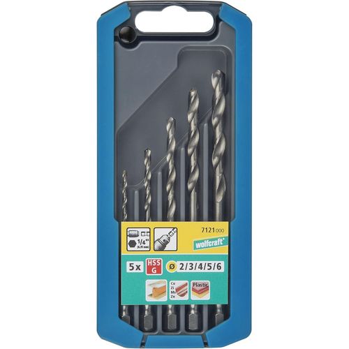 lbgwp60-7121000 Coffret De 5 Forets Hss Rectifiés Noir/Argent/Bleu