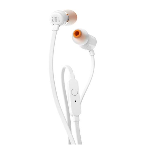 ECOUTEURS FILAIRE INTRA AURICULAIRES JBL TUNE 160 BLANC