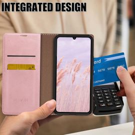 Tianyi-Coque Pour Huawei P30 Lite Avec Rfid Blocage Etui À Rabat En Cuir De Premium,Fentes Pour Cartes,Coques De Case,Cover À Rabat Pour Huawei P30 Lite Portefeuille Or Rose