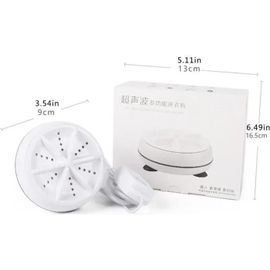 Mini machine à laver à ultrasons Portable Turbo rondelle rotative personnelle voyage pratique voyage d\'affaires à domicile USB,