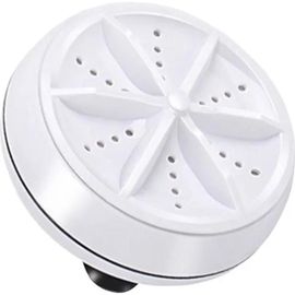 Mini laveuse rotative personnelle portative de Turbo de machine à laver ultrasonique, B, blanc