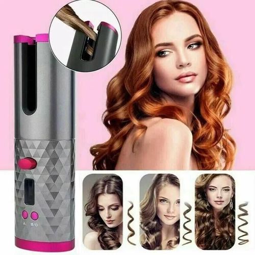 Fer À Boucler Automatique Sans Fil Bigoudi Friser Pour Cheveux Température Ajustable Affichage Lcd Lia20386