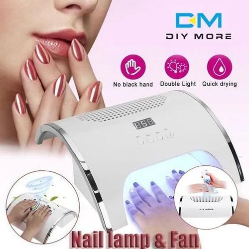 80w Lampe Uv Sèche Ongles+ Aspirateur Pour Ongles,Avec Capteur Automatique, Lcd Ecran, 4 Minuteries, Séchage Rapide 