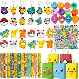Pinata de Pokémon pour Garçon d'anniversaire, Décoration de Fête Pikachu, Jouet Pinata Assortiment Accessoire Gadgets Set et plus