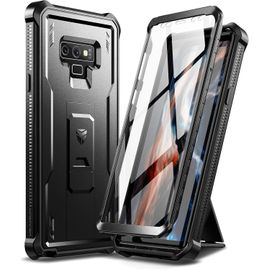 Kalanka-Coque Pour Samsung Galaxy Note 9, [Protection D'écran Intégrée Et Béquille] Protection De Qualité Militaire Résistante Aux Chocs Coque De Protection Pour Samsung Galaxy Note 9 - Noir